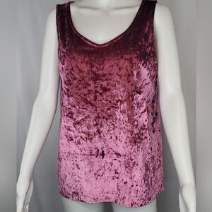 Cynthia‎ Rowley Velour Sleeveless Tank Top